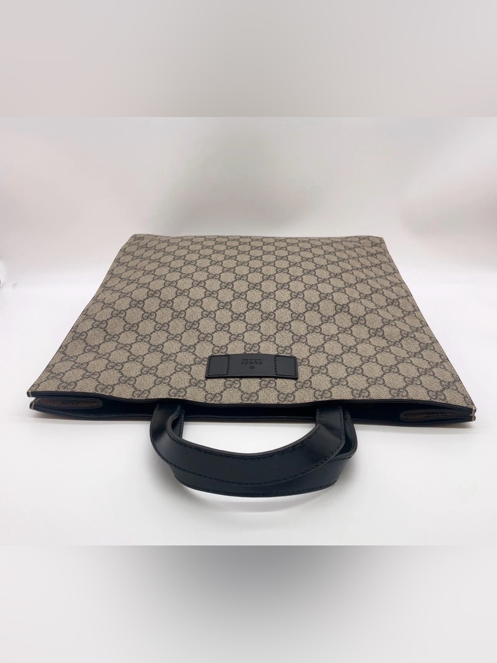 Gucci GG Supreme Sherry Line PVC Leather Gray 2way Tote - Picture 4 of 16